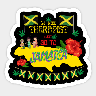 No need therapist, just go to Jamaica Sticker